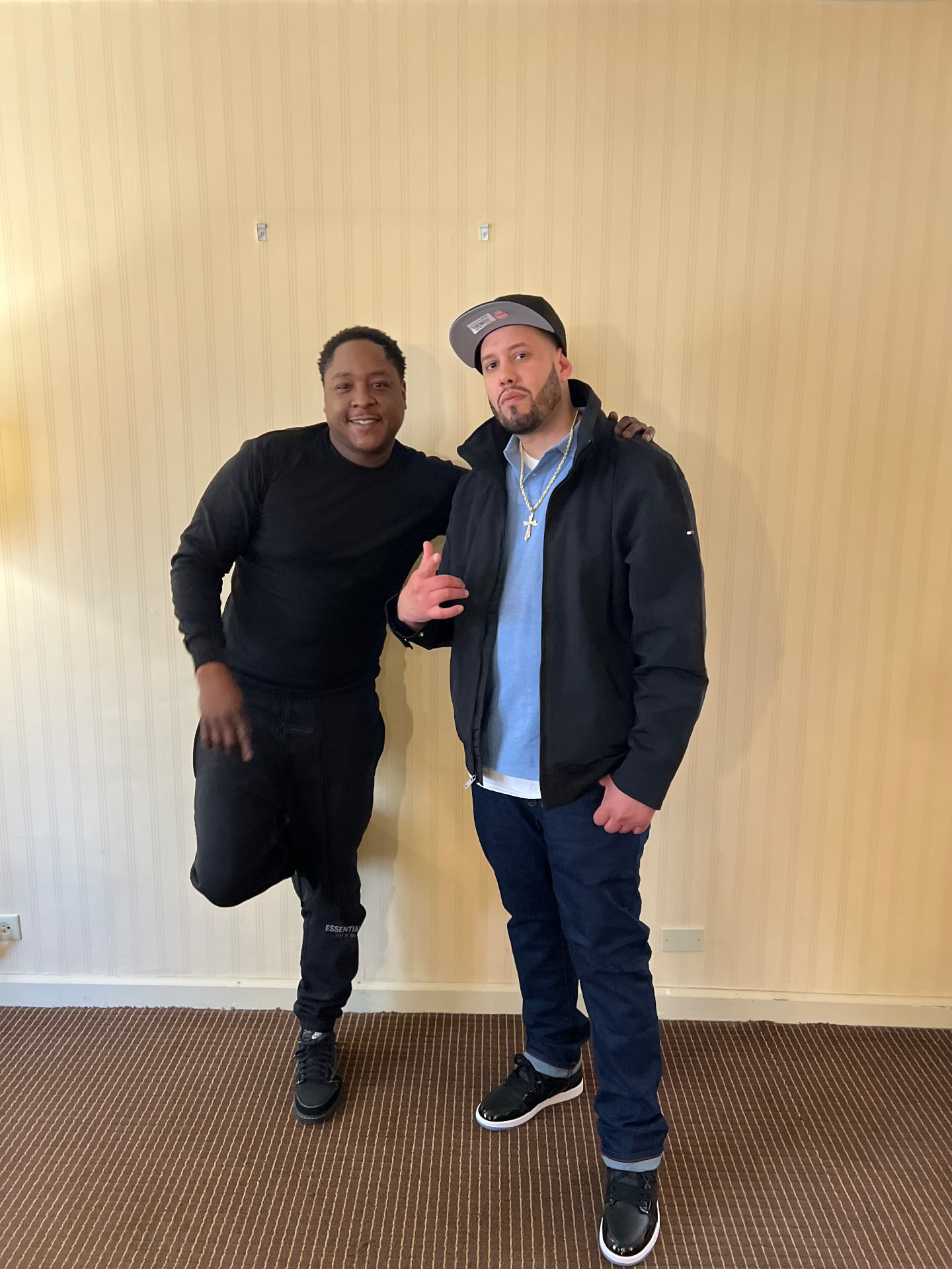 Manny of Manny Source Productions with recording artist Jadakiss